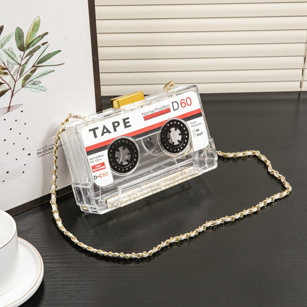 Tape Chain Clutch Purse, Clutch Purse, Clutch Purse Casual, Clutch Purse Party, Prom Bag