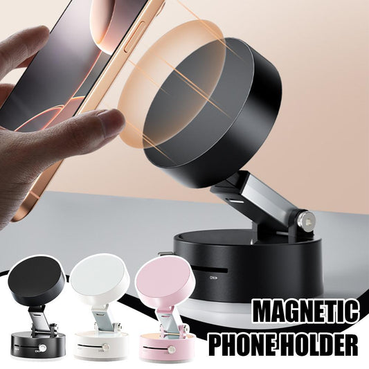 Magnetic Vacuum Car Phone Holder — Hands-Free, Universal Fit