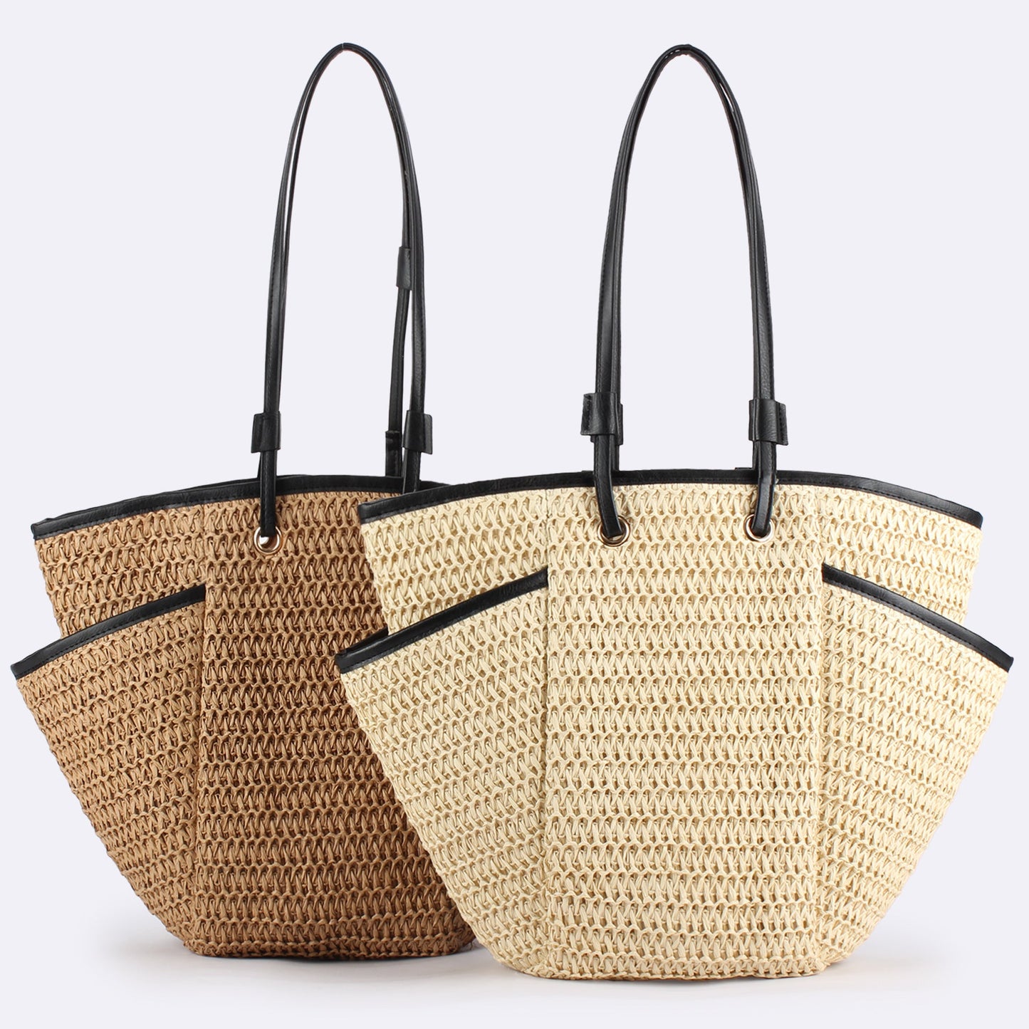 Handwoven Large Tote – Designer Beach Bag, Daily Casual Vacation Purse, Versatile Women's Accessory
