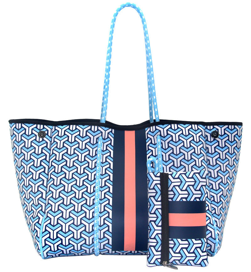 Neoprene Perforated Beach Bucket Bag – Two-in-One Mother-Child Tote, Large Swimming Sand-Proof Purse