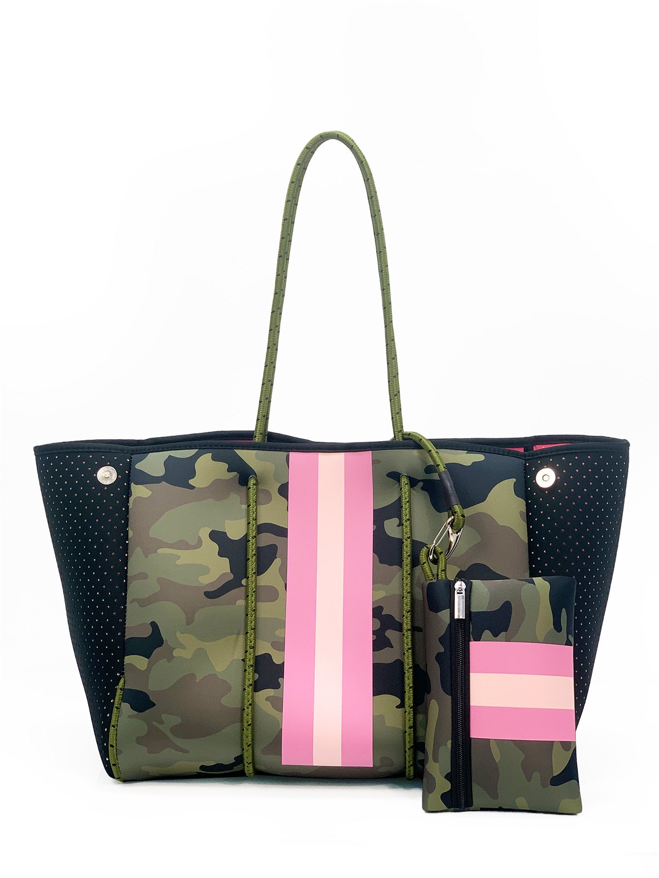 Neoprene Perforated Beach Bucket Bag – Two-in-One Mother-Child Tote, Large Swimming Sand-Proof Purse